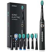 ATMOKO Cepillo Electrico Dientes- Cepillo Dientes Sónico con 8 Cabezas de Cepillo- 5 Modos- Carga 4 Horas por 30 Días…